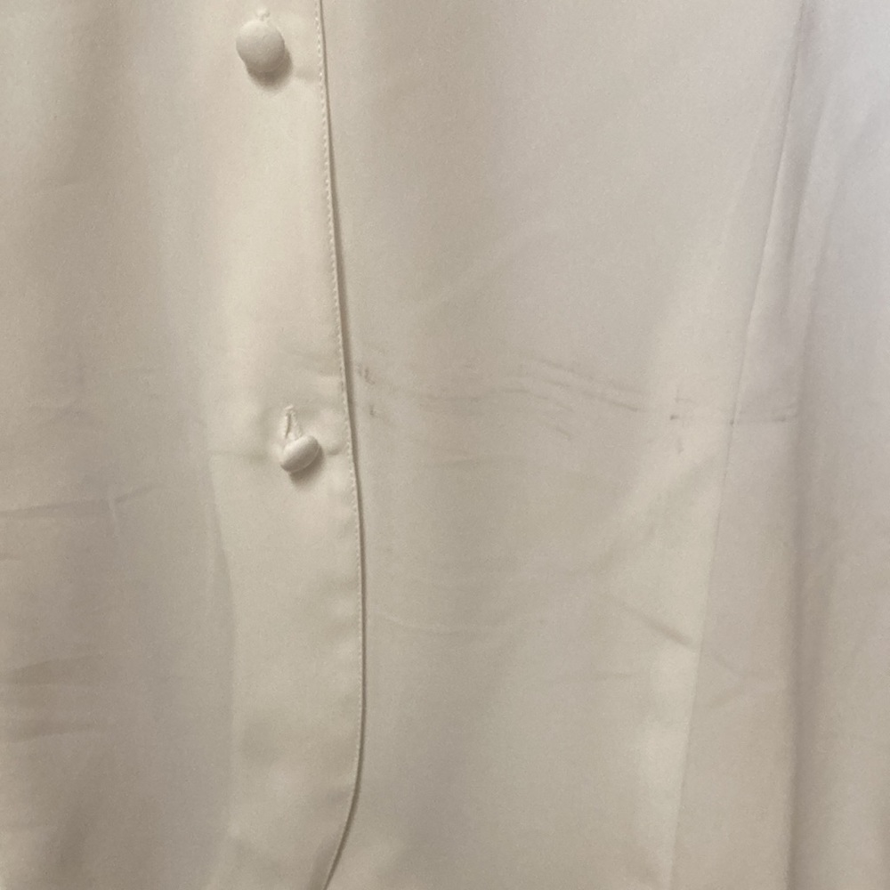 White Collared Button Down Blouse - image 7